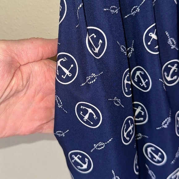 Vintage Nautical Wide Leg Polyester Dress Shorts Women 5/6 Casual Preppy Dressy - Picture 5 of 9